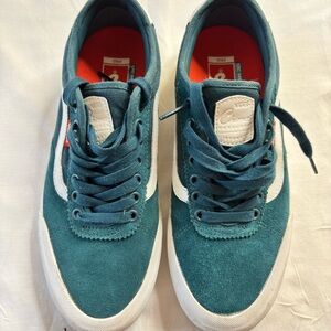 Vans Turquoise and White Casual Shoes